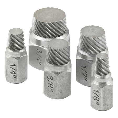 PRIME-LINE 1/8 in., 1/4 in., 3/8 in., 1/2 in. and 3/4 in. Pipe Nipple Extractors 1 Set RP77355